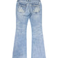 【予約販売】Embroidery Flared Jeans Women's【8月下旬お届け予定】