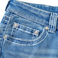 Embroidery Flared Jeans Women's