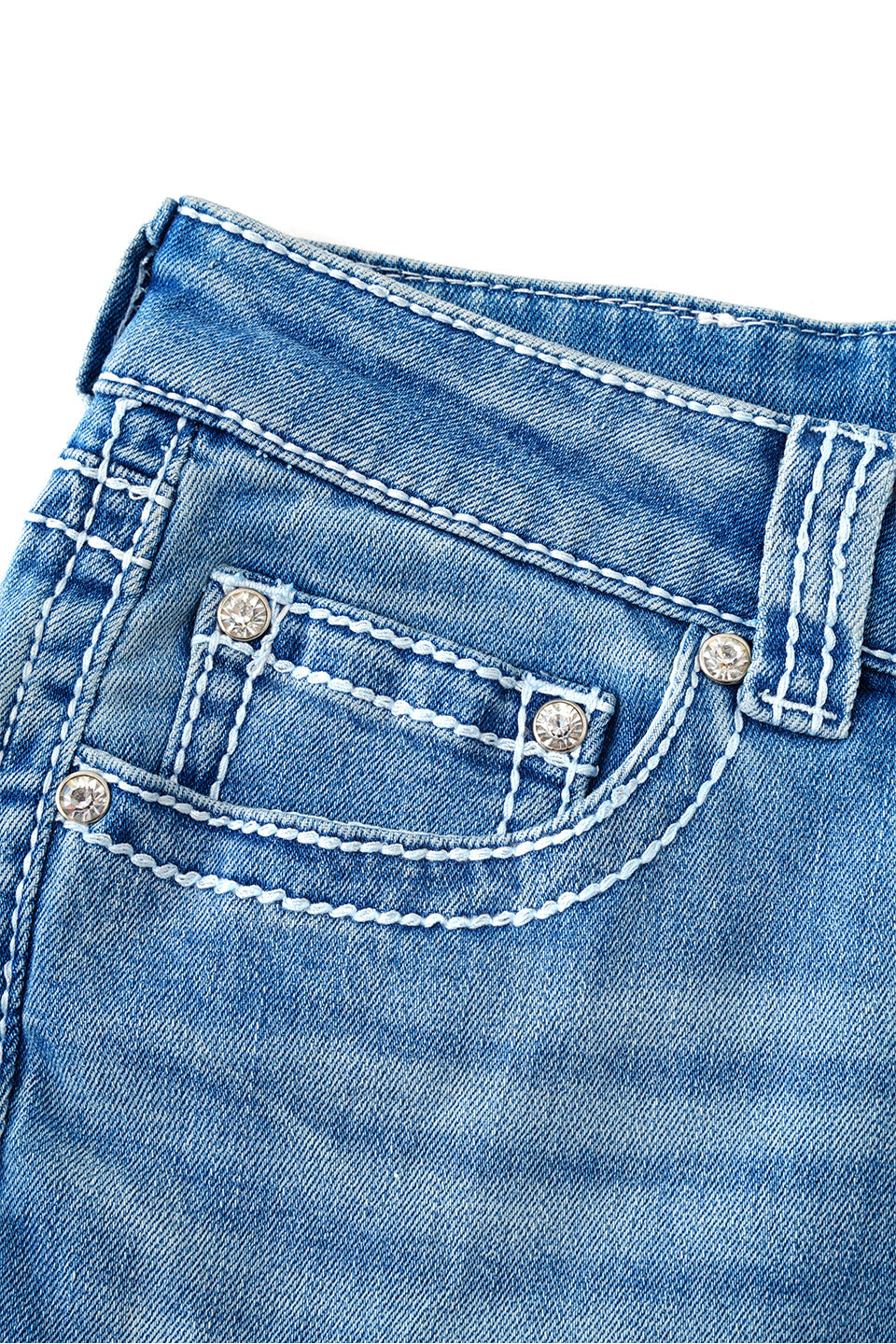 Embroidery Flared Jeans Women's