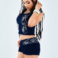 Eyelash Knit Halterneck Tank & Shorts Women's