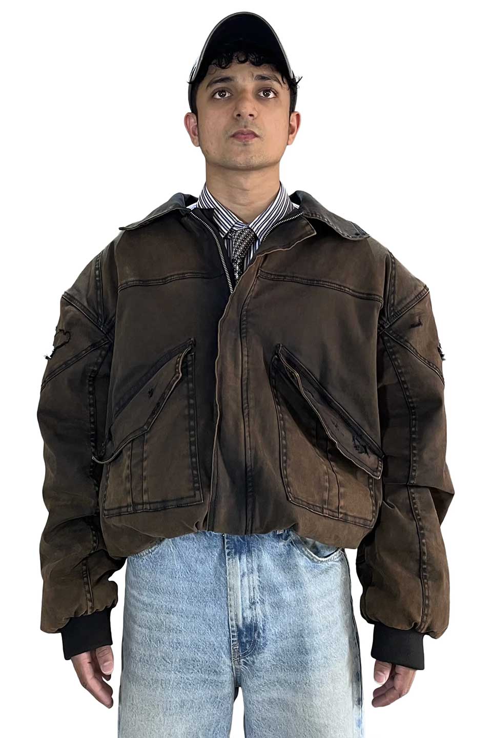 Faded Bomber Jacket