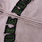 Faded Embroidery Zip Up Hoodie
