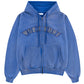 Faded Embroidery Zip Up Hoodie