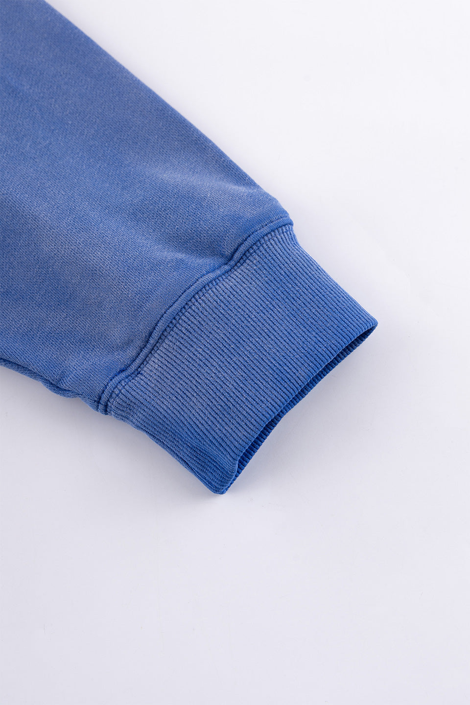 Faded Embroidery Zip Up Hoodie