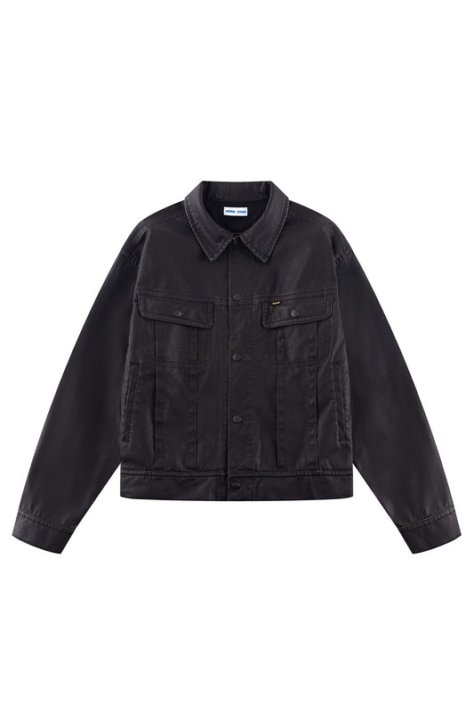 Fake Leather Trucker Jacket