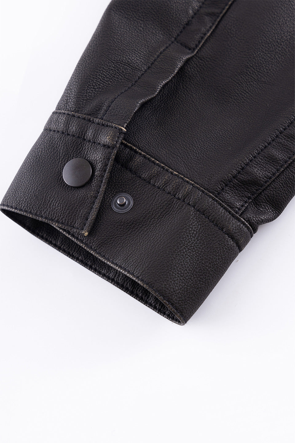 Fake Leather Trucker Jacket