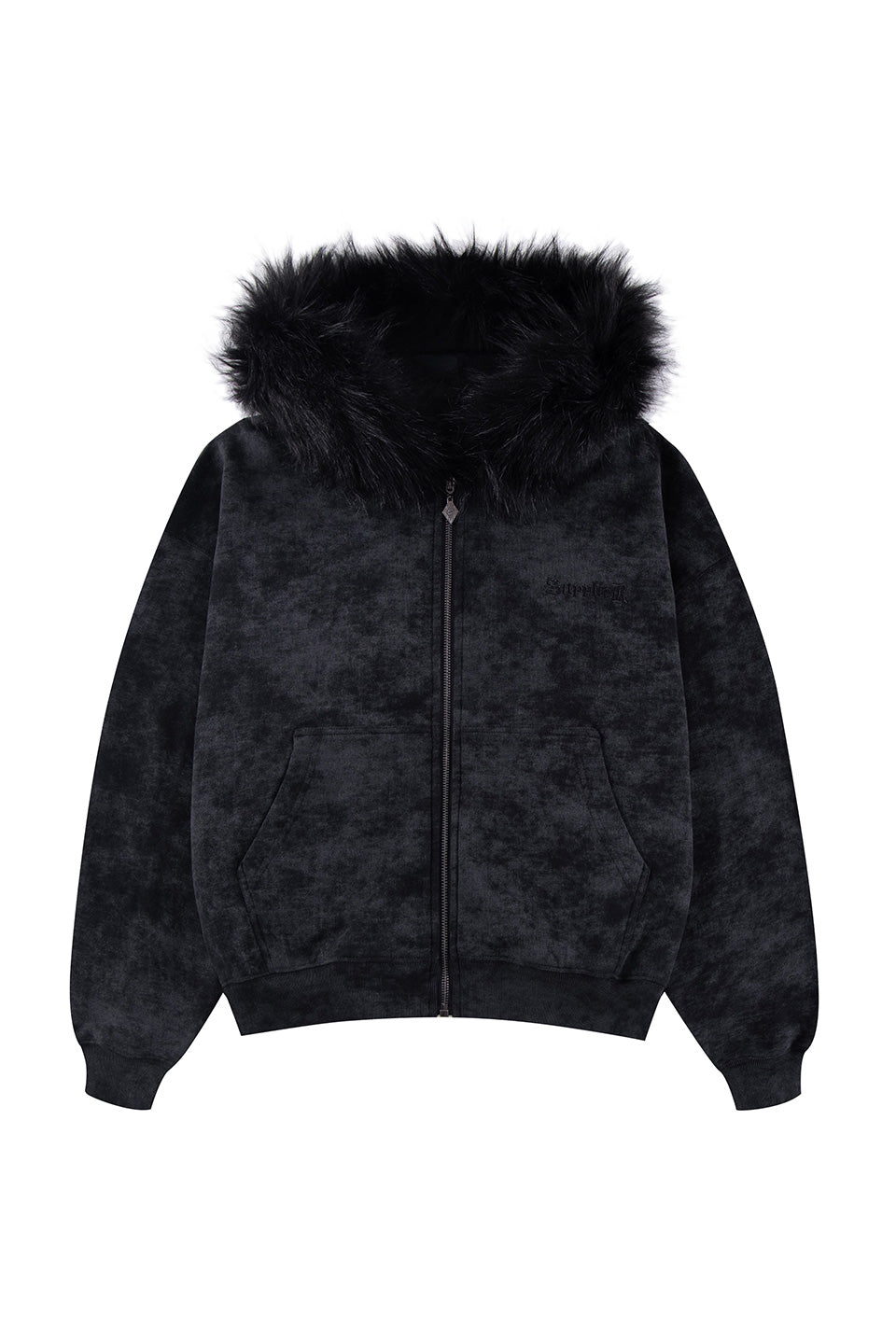 Faux Fur Cross Zip Hoodie｜SUPPLIER｜フーディー