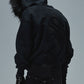 【予約商品】Faux Fur Cross Zip Hoodie【11月中旬〜下旬お届け】