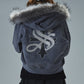【予約商品】Faux Fur Cross Zip Hoodie【11月中旬〜下旬お届け】