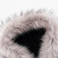 Faux Fur Cross Zip Hoodie
