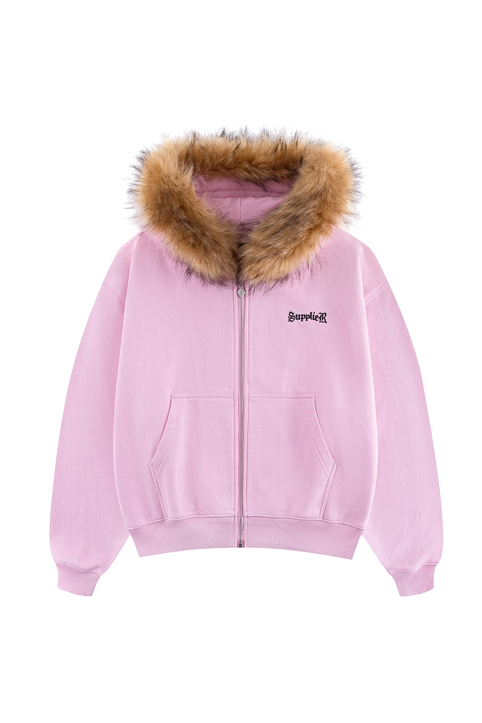 Faux Fur Cross Zip Hoodie｜SUPPLIER｜フーディー