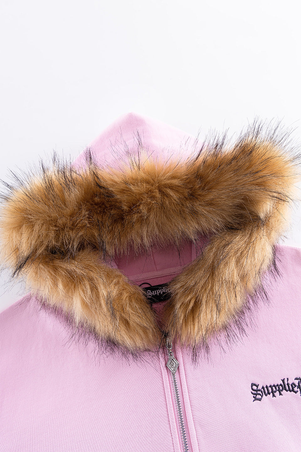 Faux Fur Cross Zip Hoodie｜SUPPLIER｜フーディー