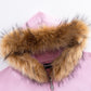 Faux Fur Cross Zip Hoodie