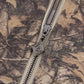 Tree Camo Faux Fur Cross Zip Hoodie