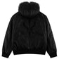 Faux Fur Hooded Bomber Jacket