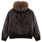 Faux Fur Hooded Bomber Jacket