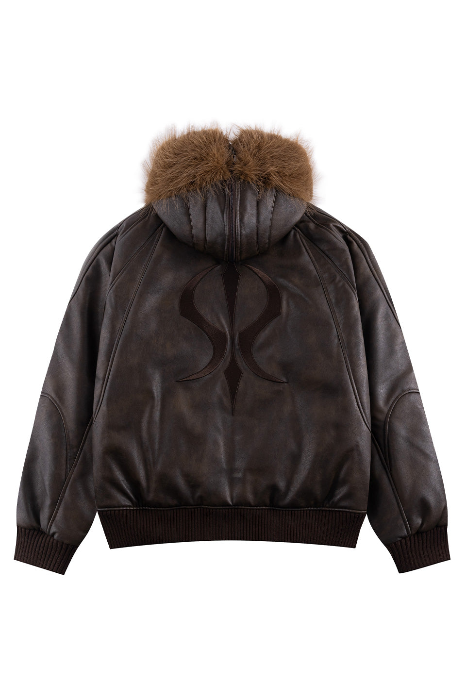 Faux Fur Hooded Bomber Jacket