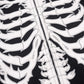 Fire Bones Leather Patch Zip Hoodie