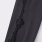 Fire Bones Leather Patch Zip Hoodie