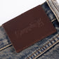 Fire Tribal Leather Patch Baggy Denim