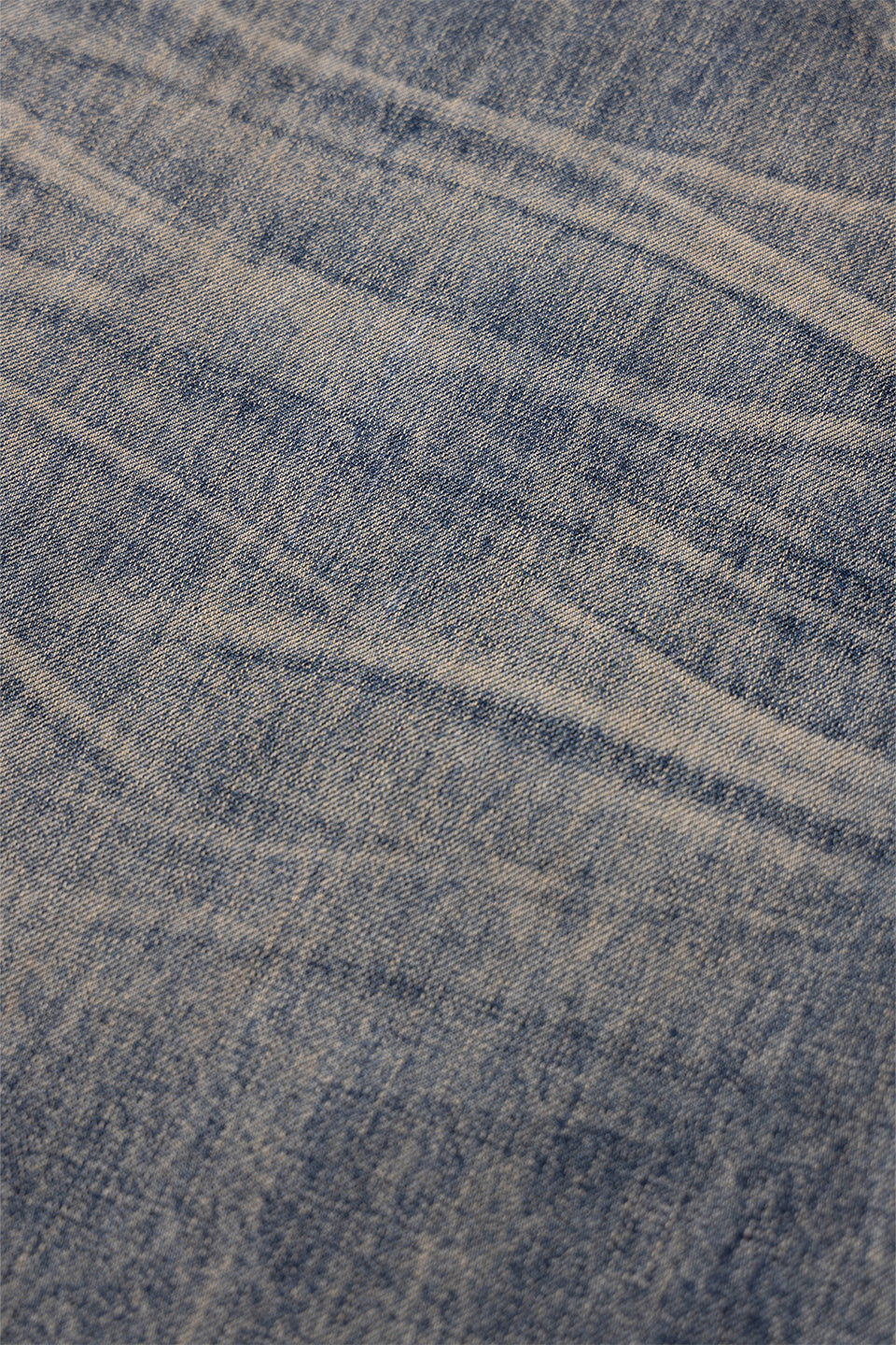 Fire Tribal Leather Patch Baggy Denim