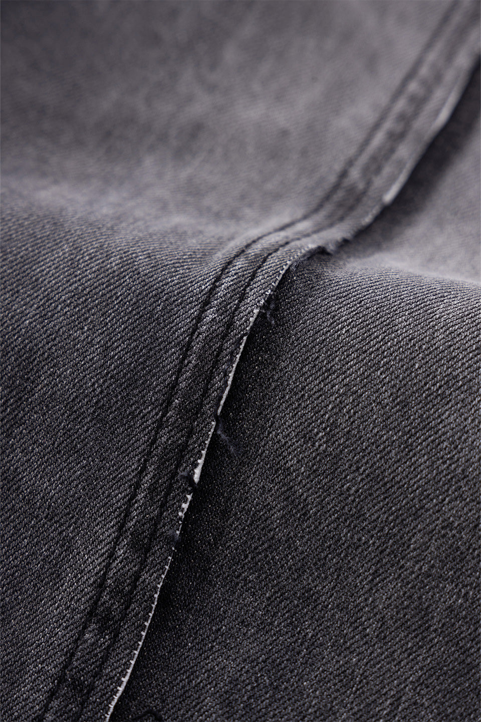 Fire Tribal Leather Patch Baggy Denim