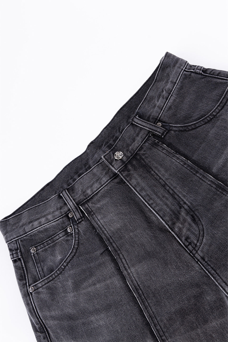 Fire Tribal Leather Patch Baggy Denim｜SUPPLIER｜デニムパンツ