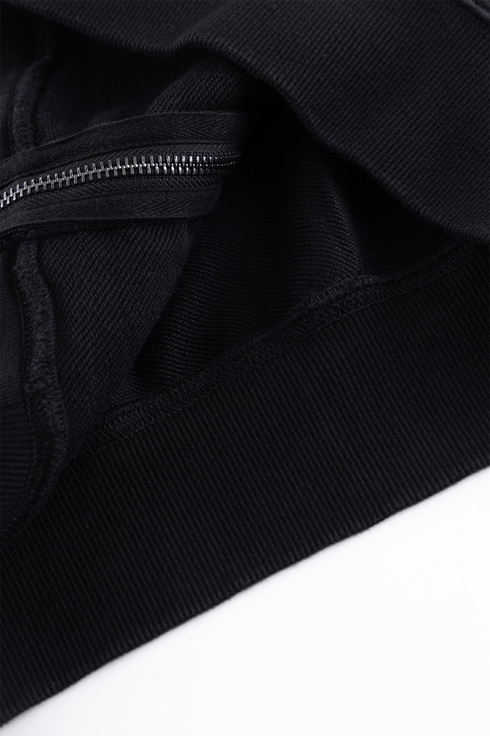 Fire Tribal Leather Patch Zip Hoodie