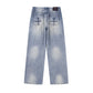 Fleur Cutting Double Knee Denim Pants