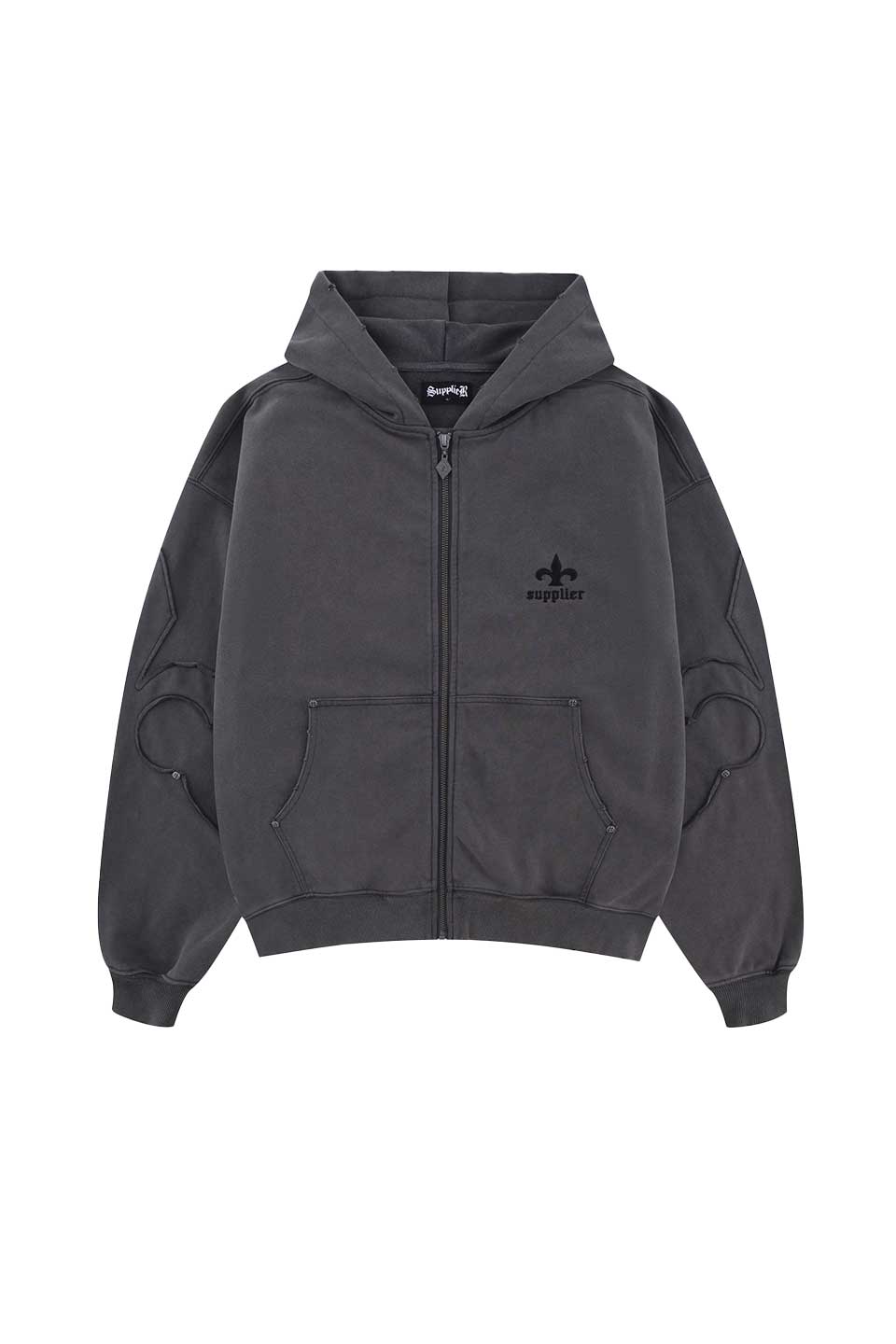 Fleur Switching Zip Hoodie