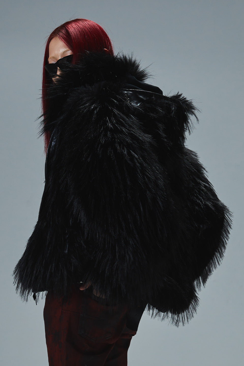 Full-Zip Faux Fur Jacket