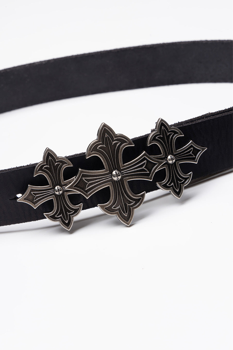 Triple Cross Buckle Belt