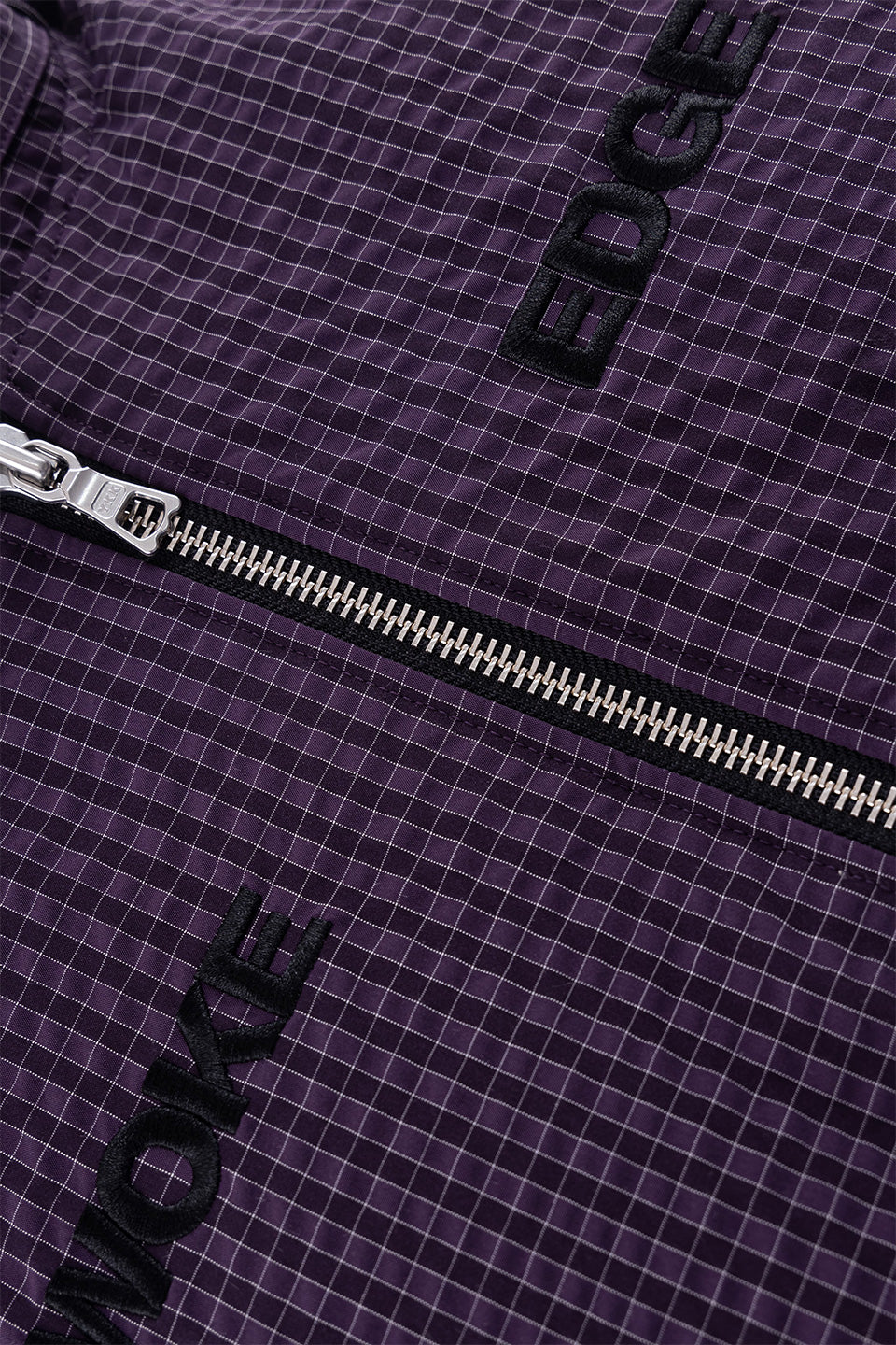 Fur Collar Checkered Down Jacket