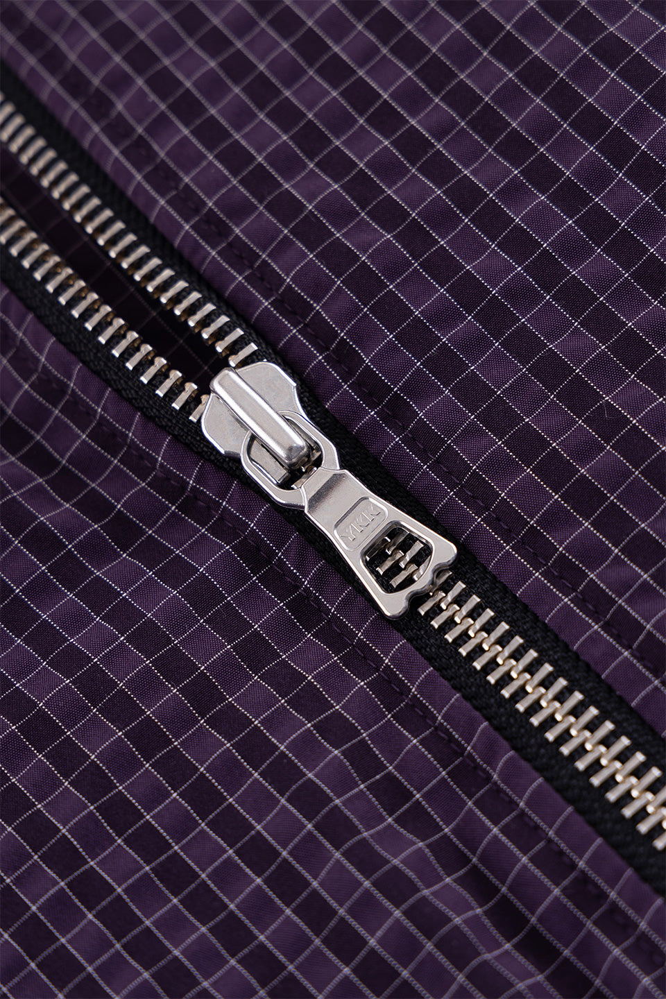 Fur Collar Checkered Down Jacket