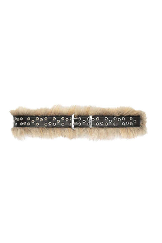 Fur Leather Belt