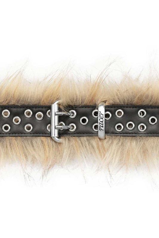 Fur Leather Belt