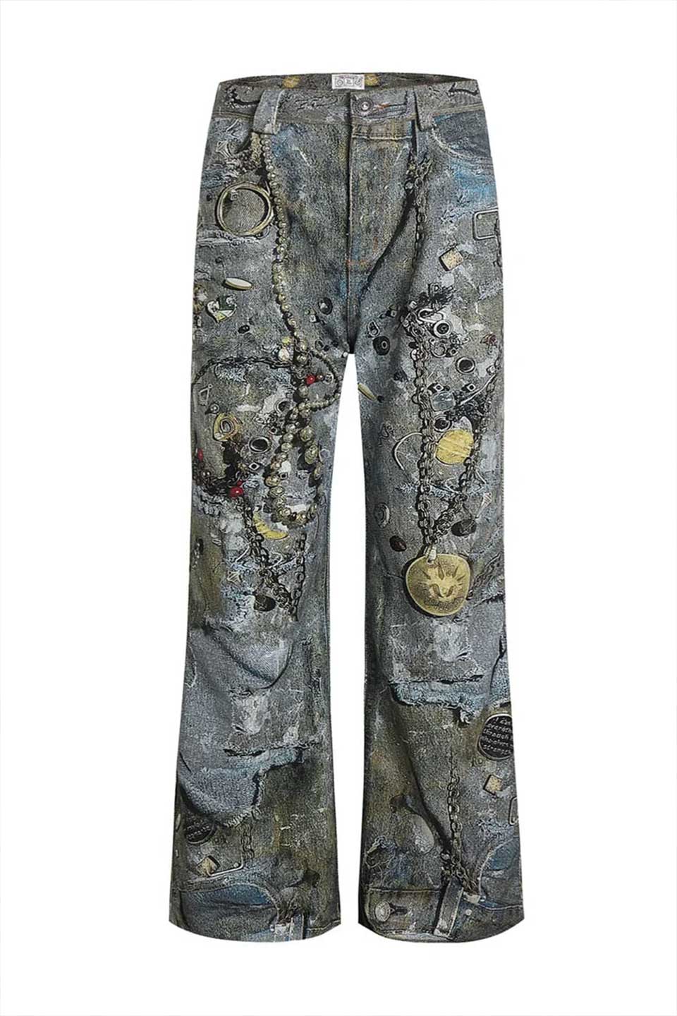 Gems Rotten Distressed Flared Jeans|DND4DES|デニムパンツ