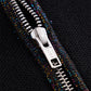 Glitter Stripe Zip Knit Polo