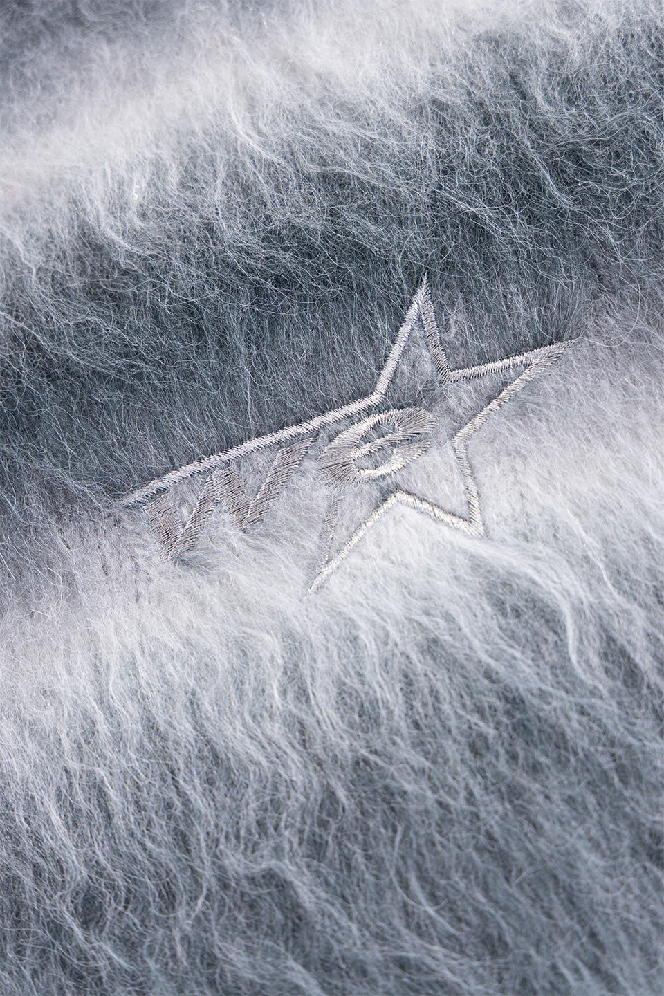 Gradation Mohair Zip Knit