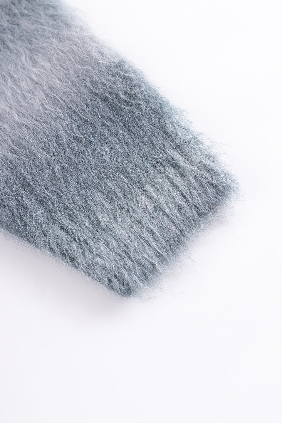 Gradation Mohair Zip Knit