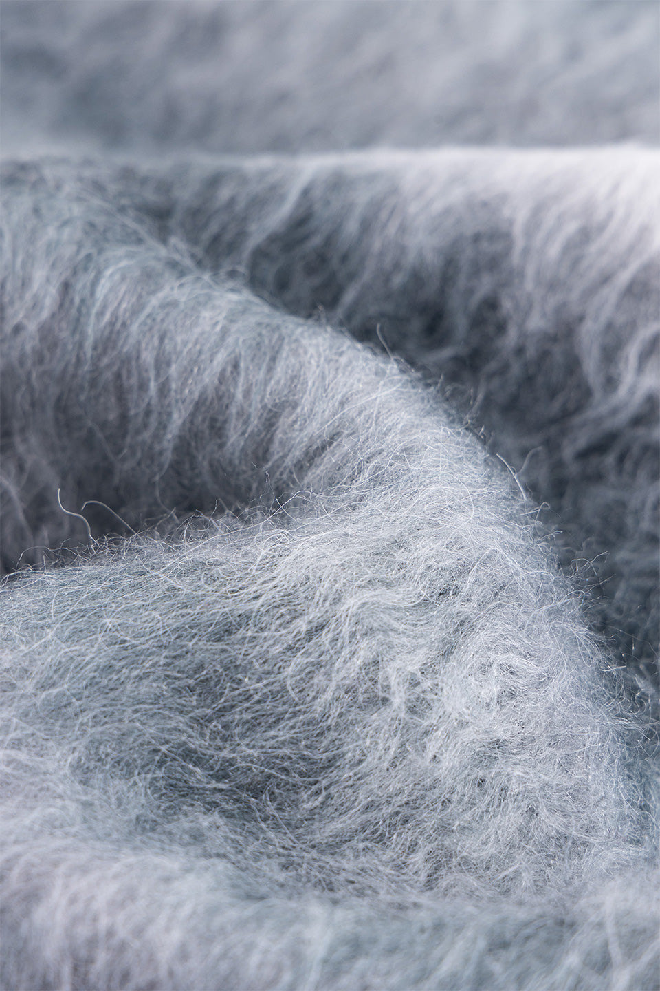 Gradation Mohair Zip Knit