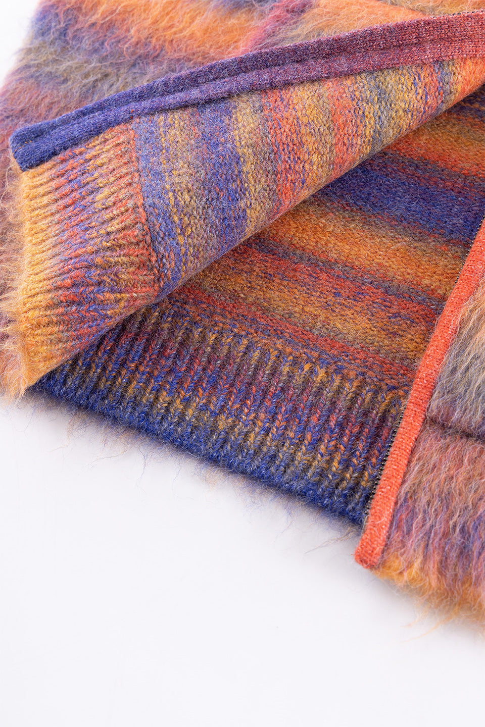 Gradation Mohair Zip Knit