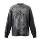Graffiti Irregular Spray Color Long Sleeves
