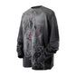 Graffiti Irregular Spray Color Long Sleeves