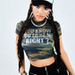 Heart Tribal Rhinestone Mesh Cap