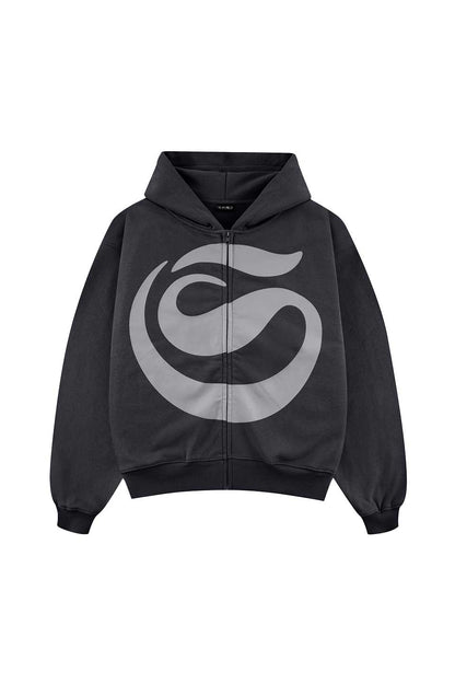 Huge S Logo Zip Hoodie