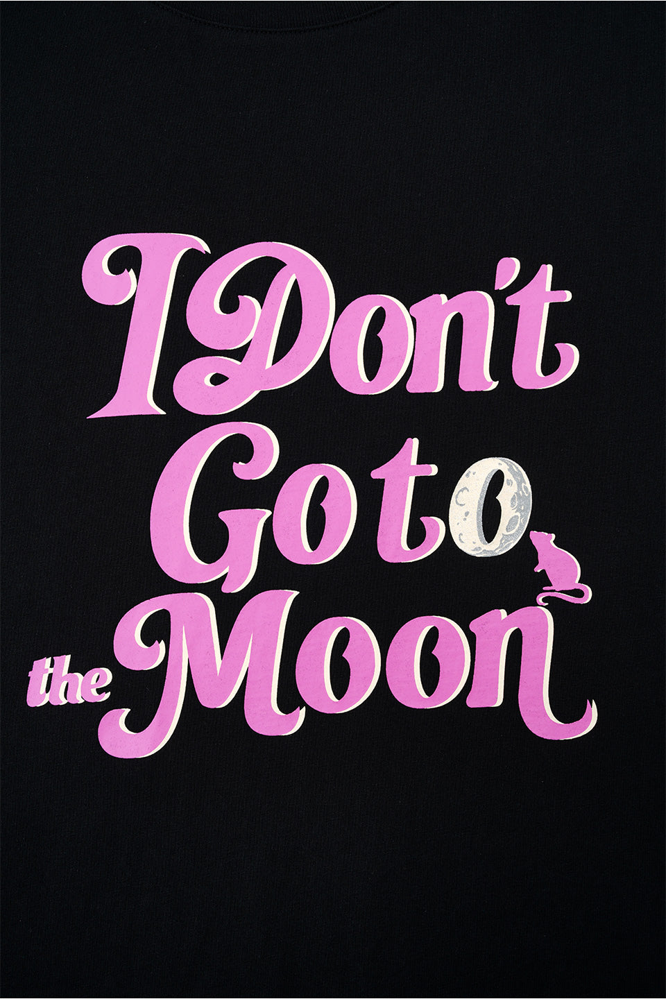 【I don't go to the moon】 Logo Tee - Oversize Fit