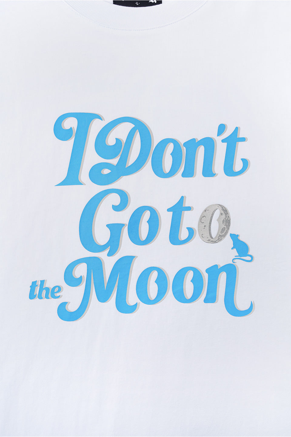 【I don't go to the moon】 Logo Tee - Oversize Fit