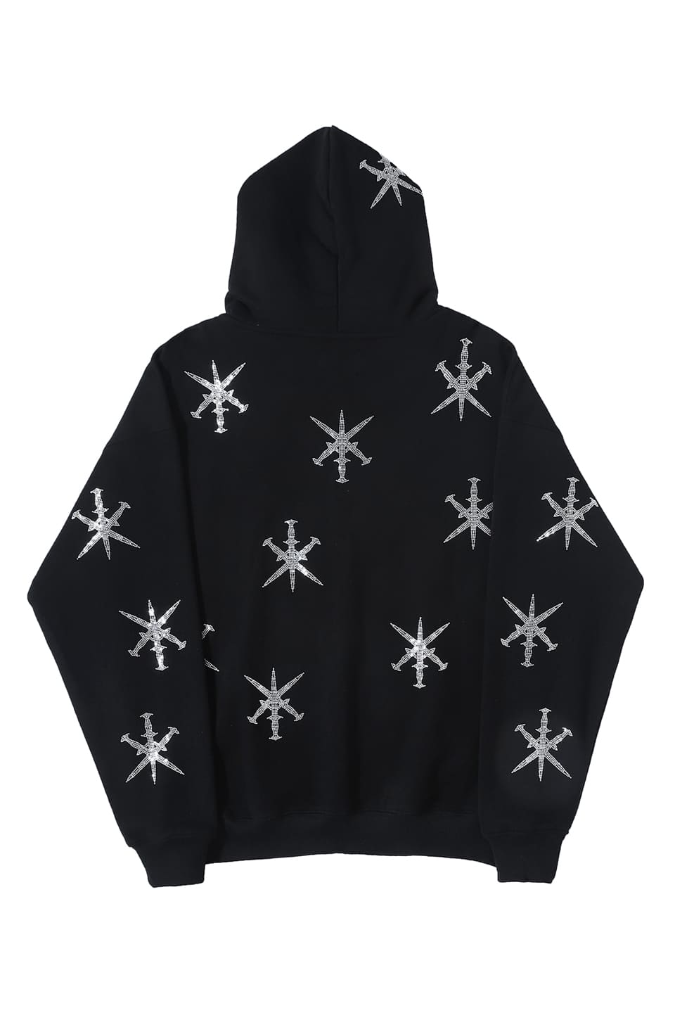 Blackxsilver Rhinestone Dagger Zip Hoodie｜Unknown London｜フーディー