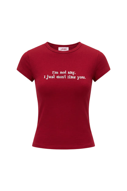 【先行予約販売】I'm Not Shy Glitter Tee Women's【5月中旬お届け】